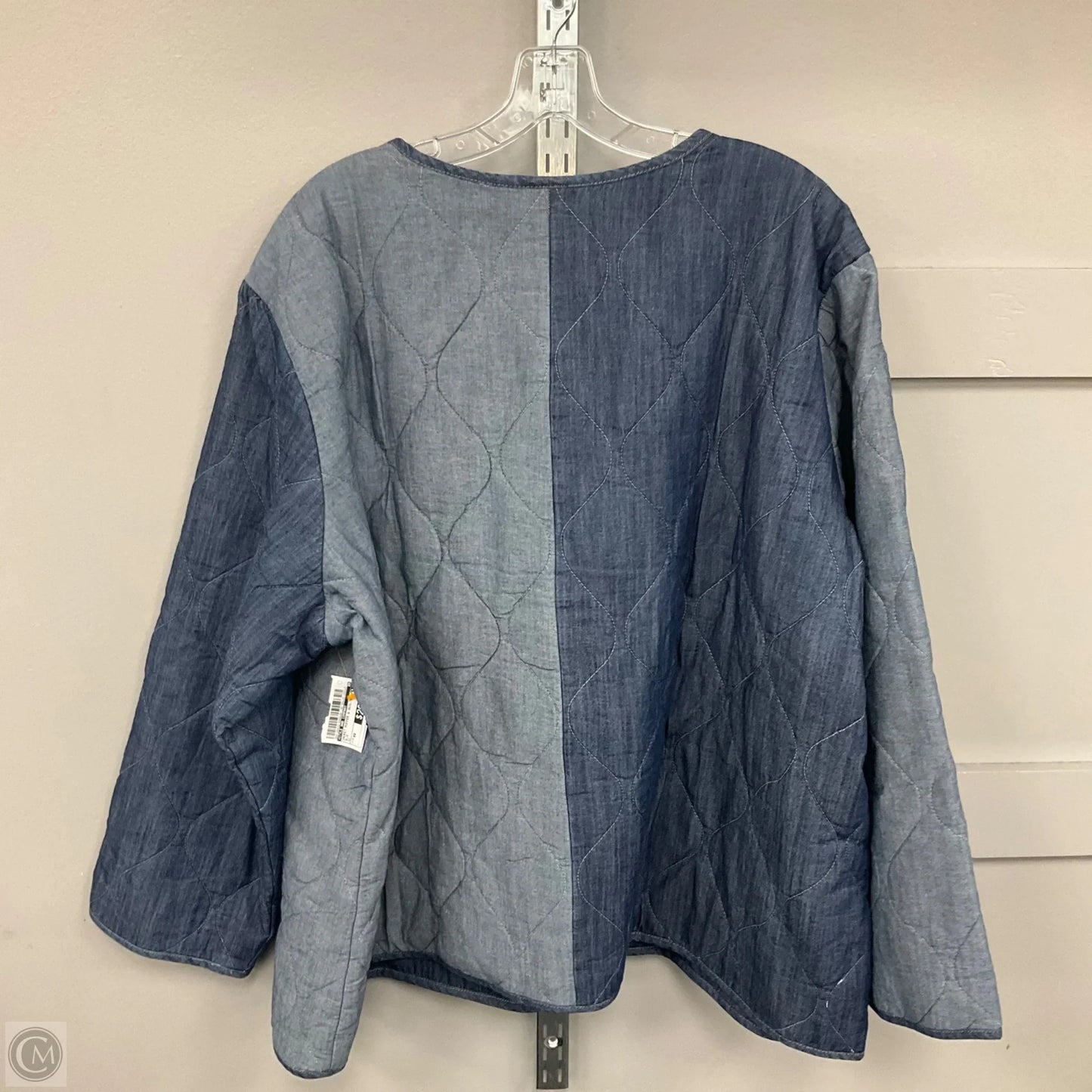 Jacket Puffer & Quilted By Style And Company In Blue, Size: 4x