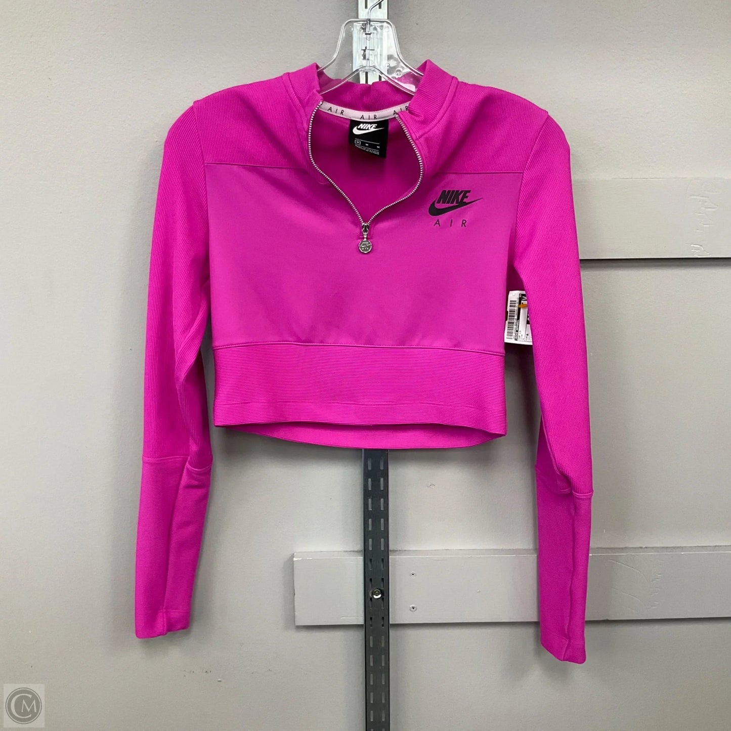 Top Long Sleeve By Nike Apparel In Pink, Size: M