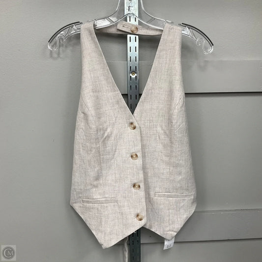 Vest Other By Abercrombie And Fitch In Cream, Size: L