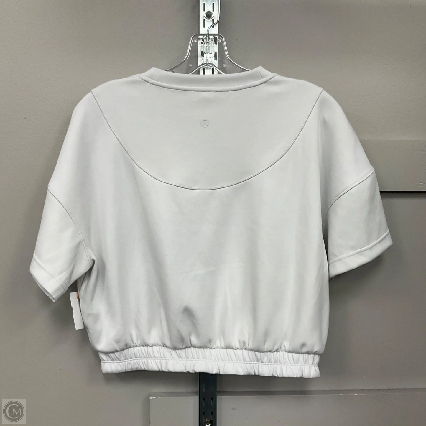 Top Short Sleeve By Lululemon In Grey, Size: 8