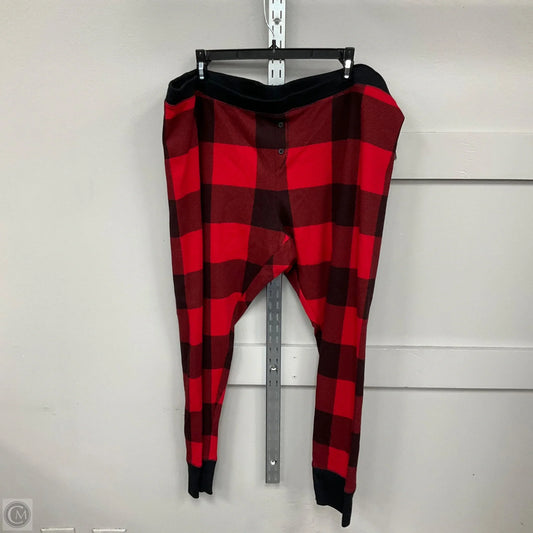 Pajama Pants By Old Navy In Black & Red, Size: Xxl