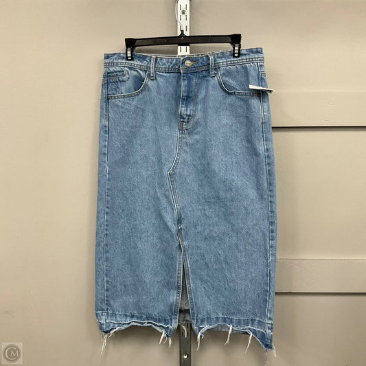 Skirt Maxi By Clothes Mentor In Blue Denim, Size: 8