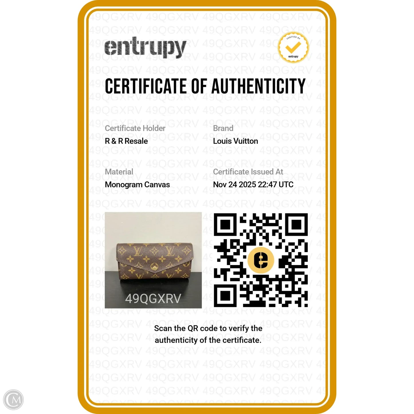 Wallet Luxury Designer By Louis Vuitton, Size: Large