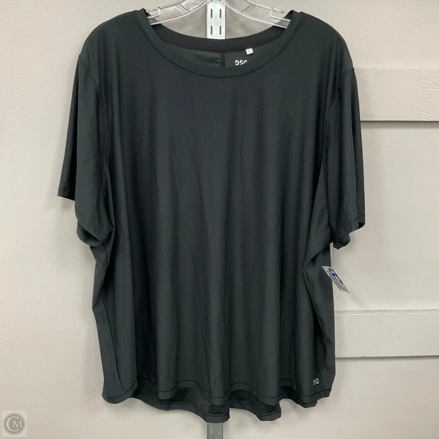 Athletic Top Short Sleeve By Dsg Outerwear In Black, Size: 3x