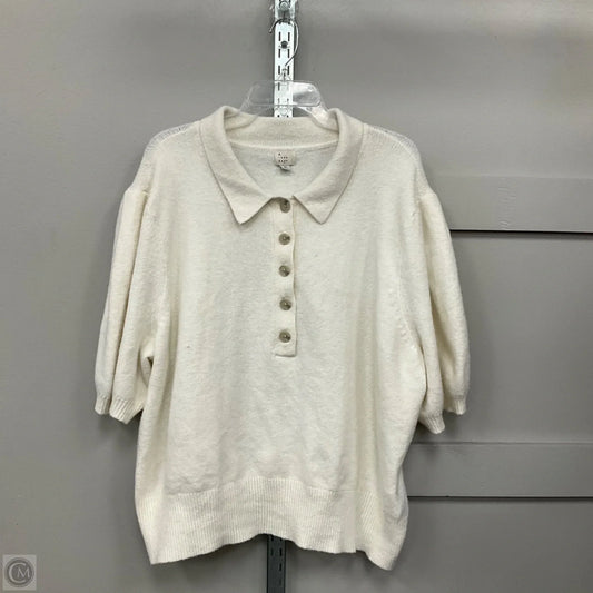 Sweater By A New Day In White, Size: 3x