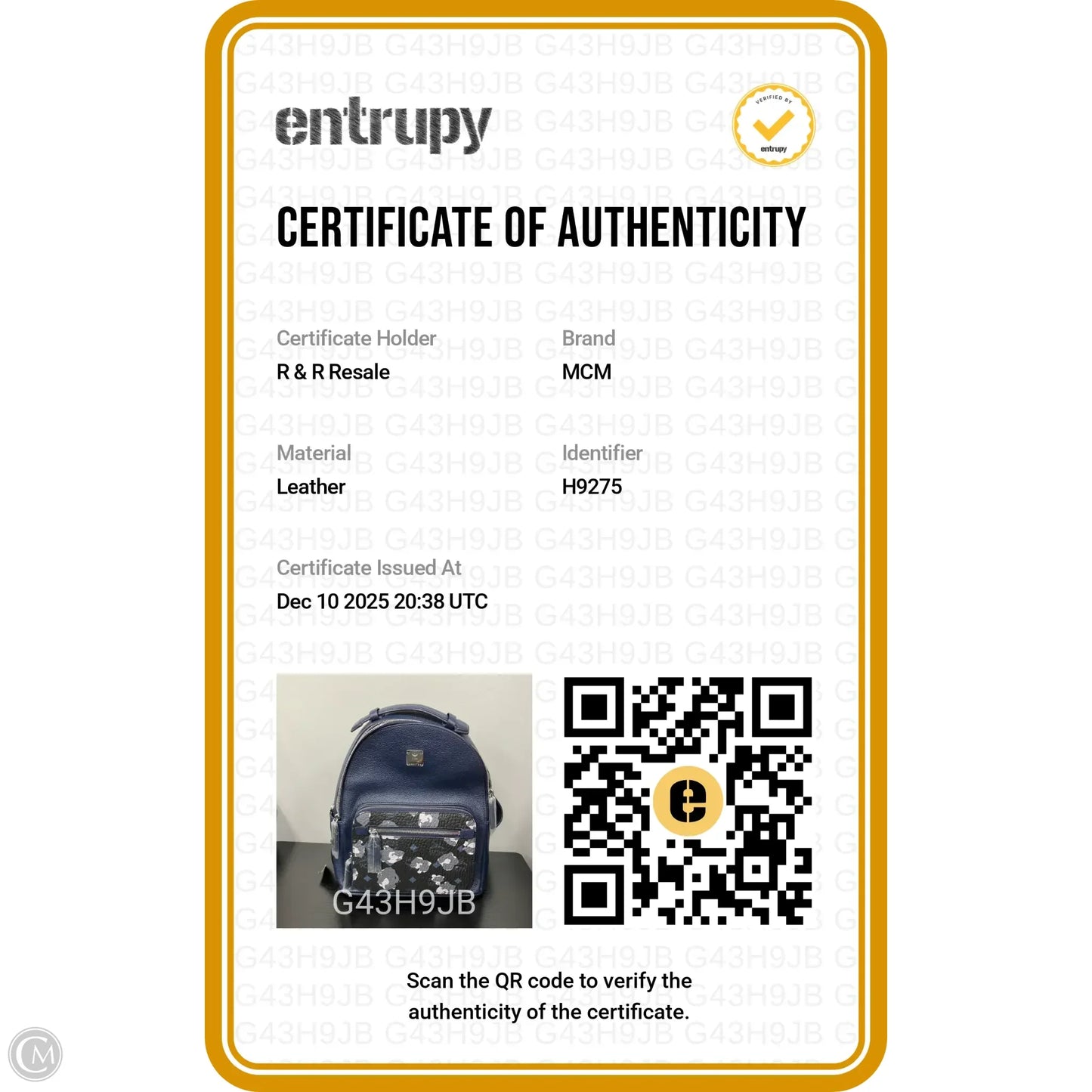 Backpack Luxury Designer By Mcm, Size: Large