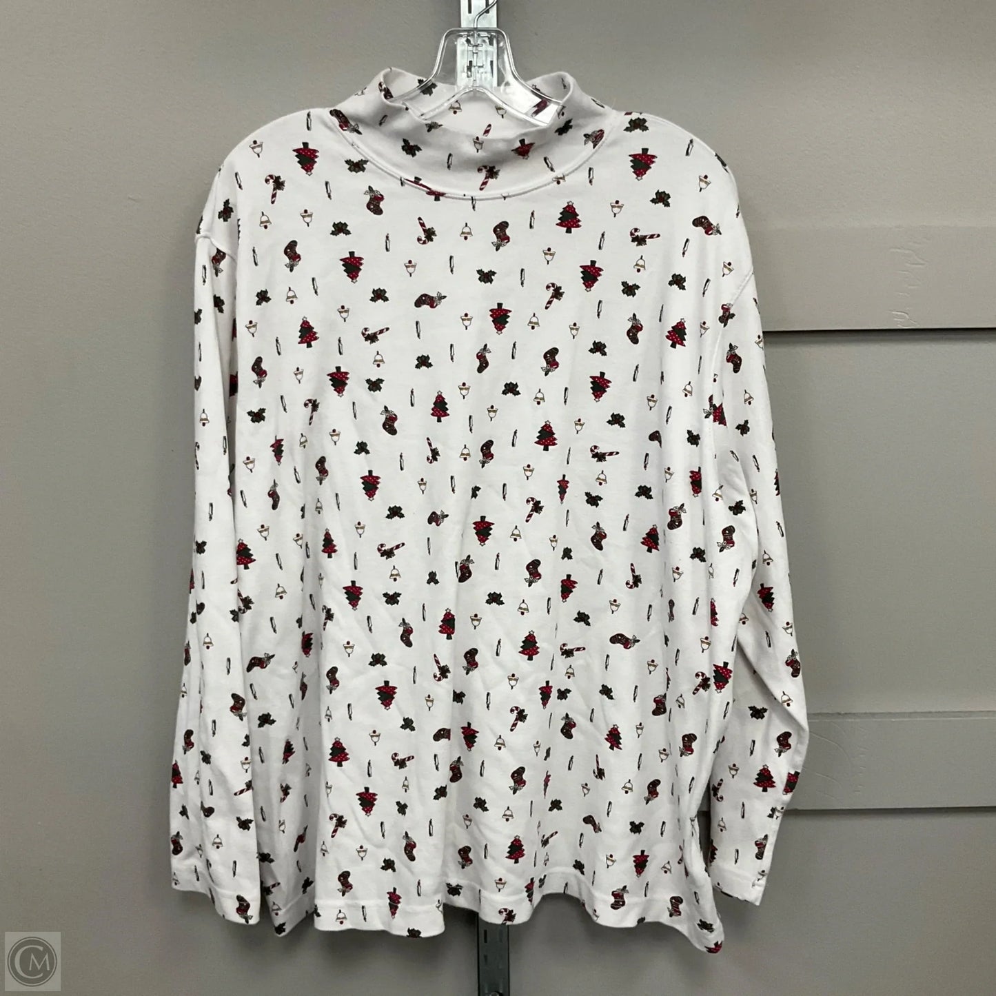 Top Long Sleeve By Clothes Mentor In Christmas, Size: L