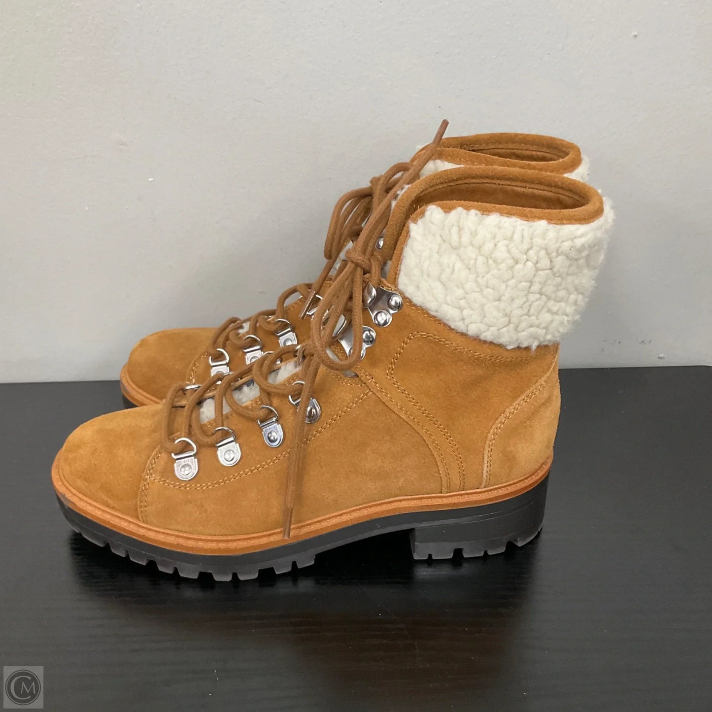 Boots Ankle Flats By Marc Fisher In Brown, Size: 6.5