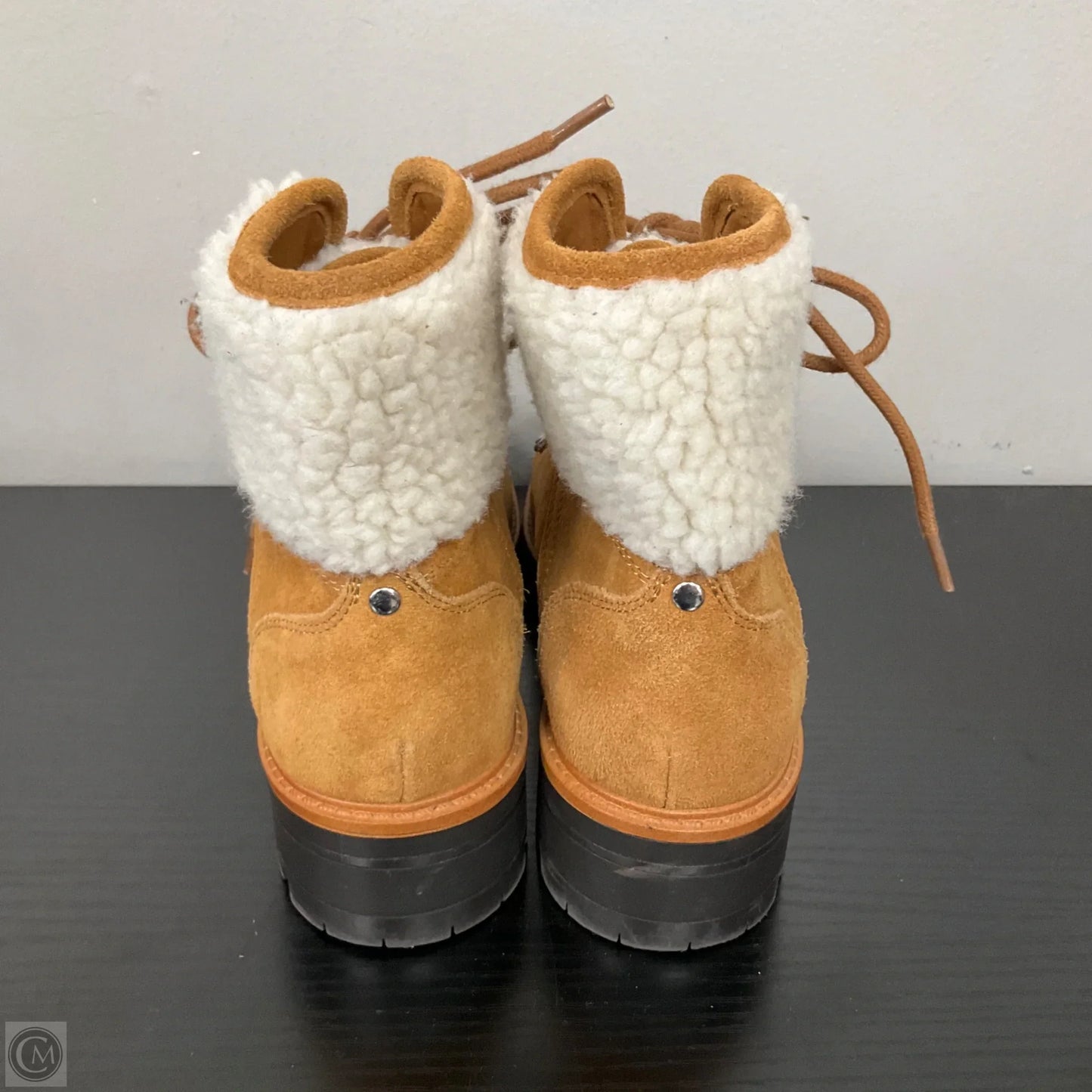 Boots Ankle Flats By Marc Fisher In Brown, Size: 6.5