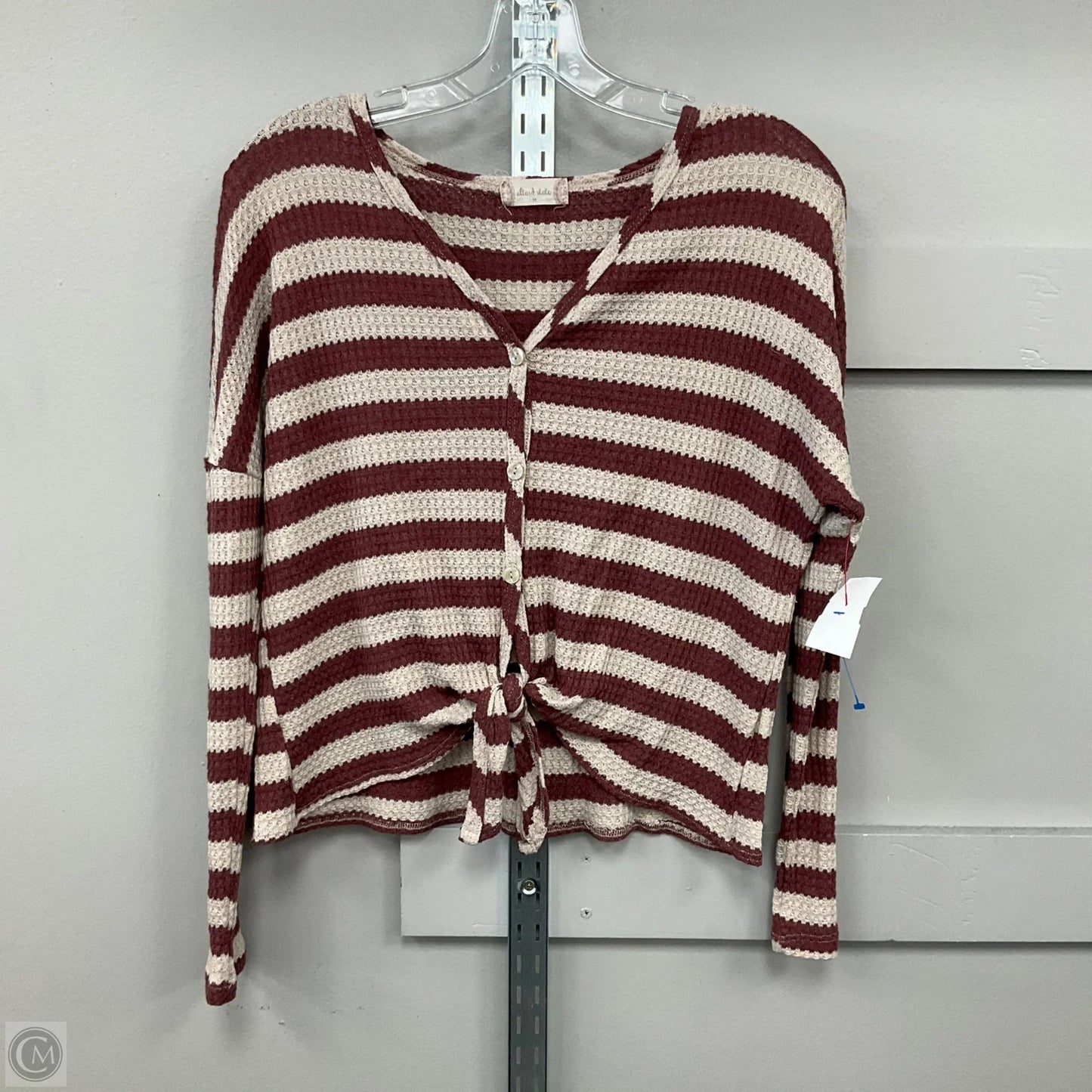 Top Long Sleeve By Abercrombie And Fitch In Brown, Size: M