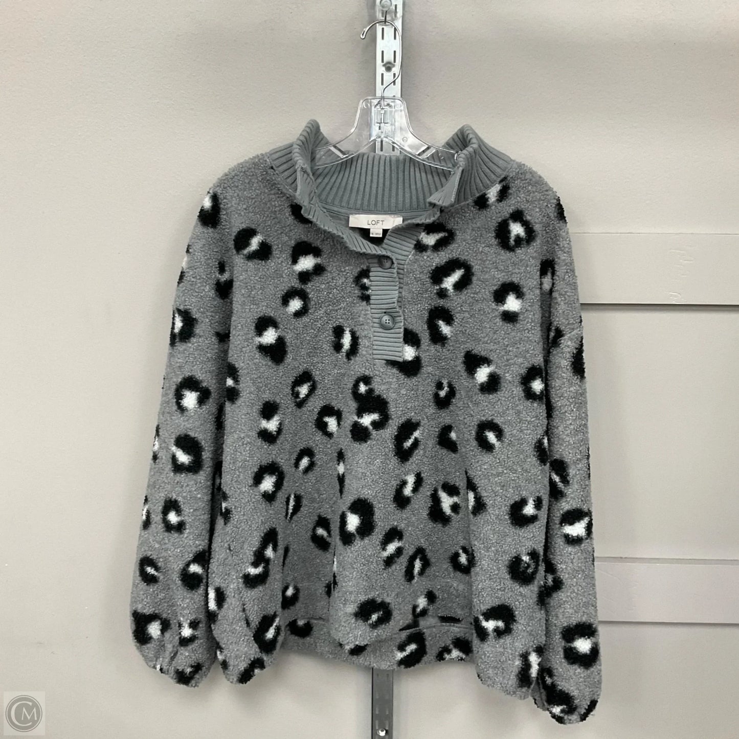 Sweater By Loft In Animal Print, Size: Xl