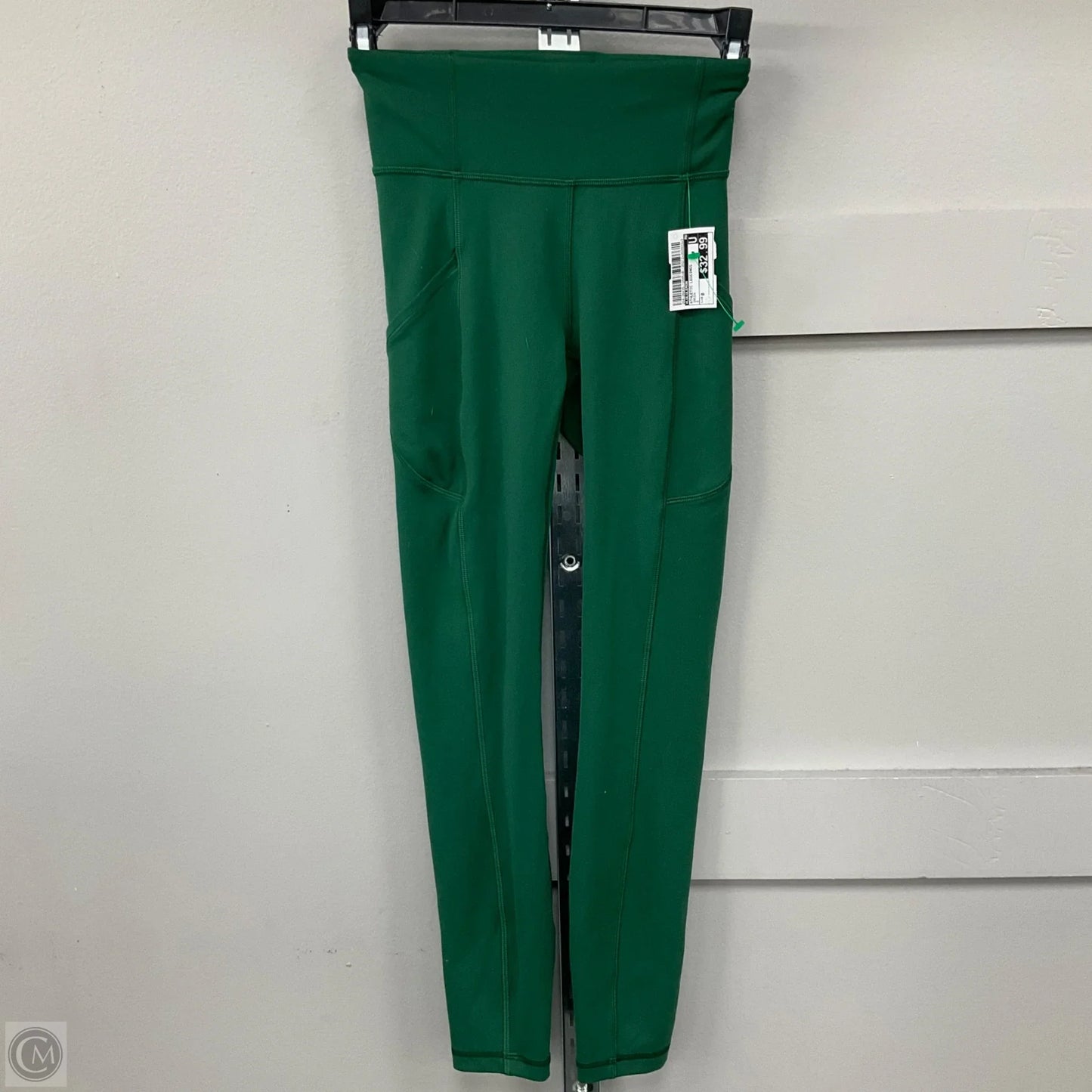 Athletic Leggings By Lululemon In Green, Size: 0