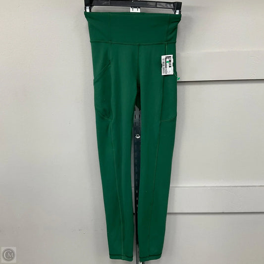 Athletic Leggings By Lululemon In Green, Size: 0