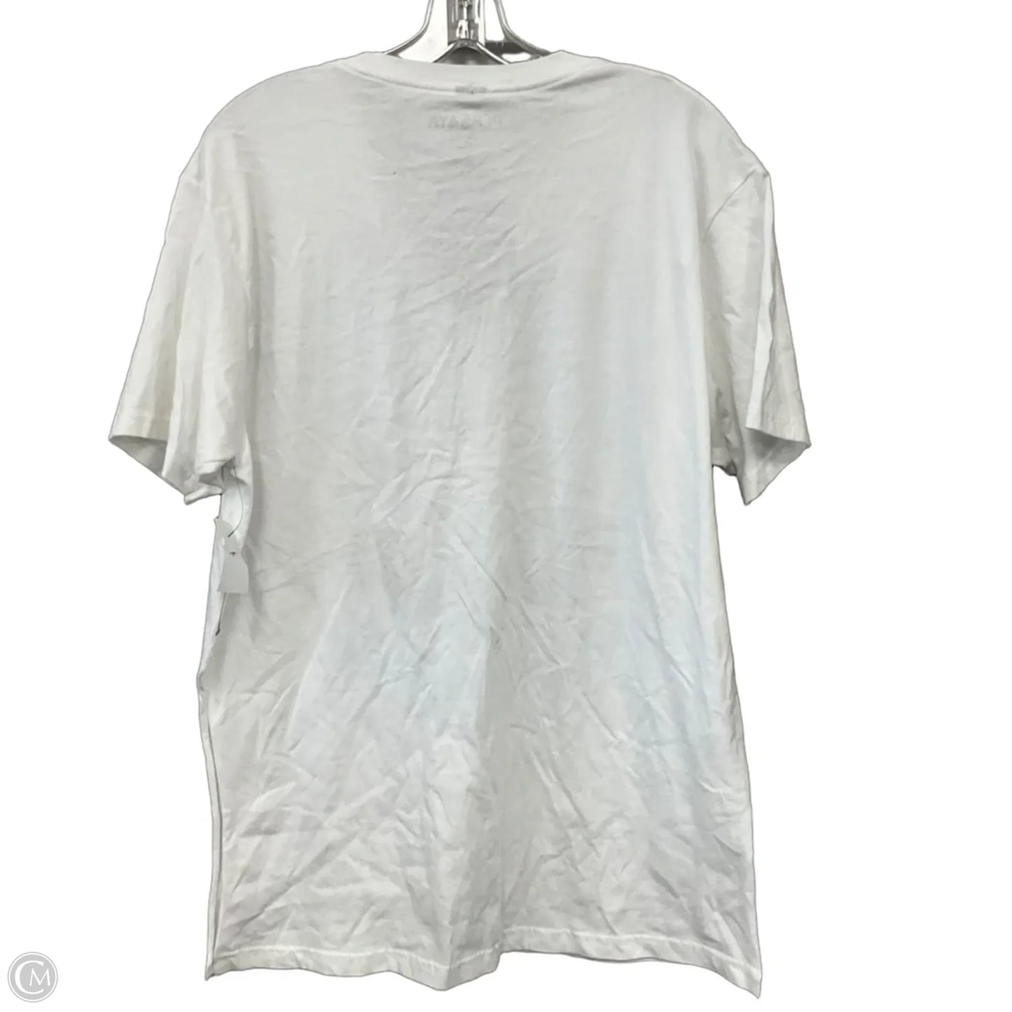 Top Short Sleeve Basic By Clothes Mentor In White, Size: L