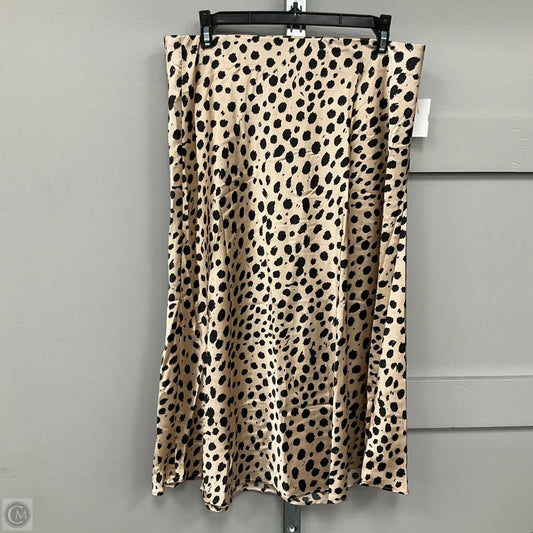 Skirt Midi By Serra In Animal Print, Size: M