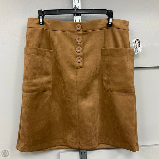 Skirt Mini & Short By Sabrina Lauren In Brown, Size: L