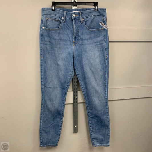 Jeans Skinny By Good American In Blue Denim, Size: 14