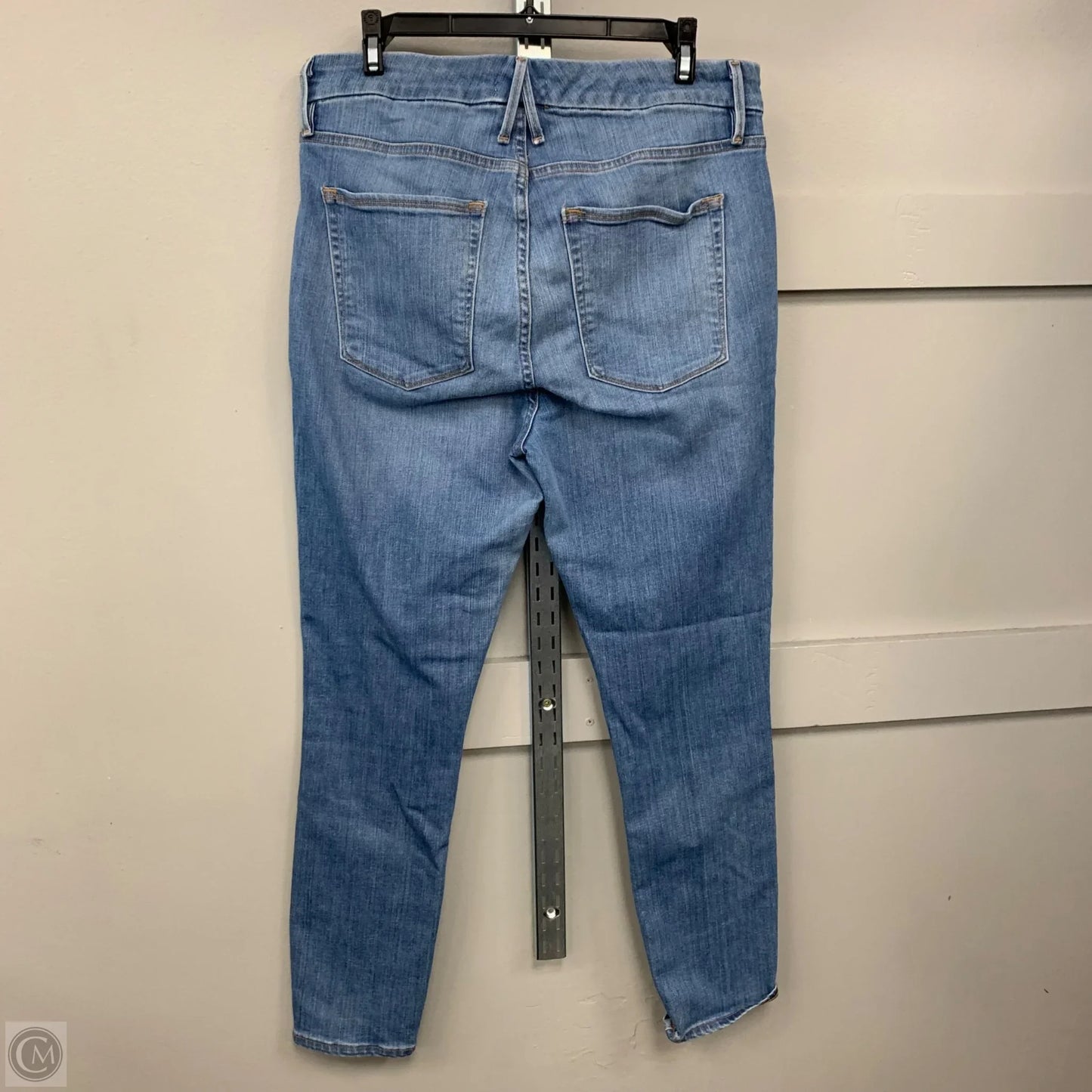 Jeans Skinny By Good American In Blue Denim, Size: 14