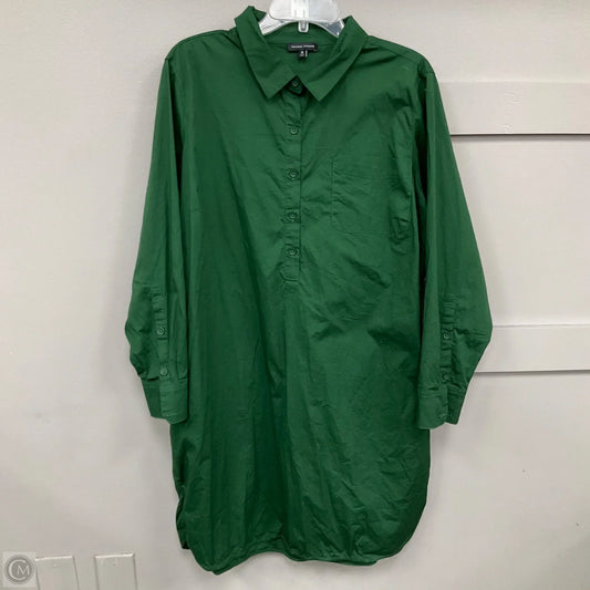 Dress Casual Midi By Universal Standard In Green, Size: M