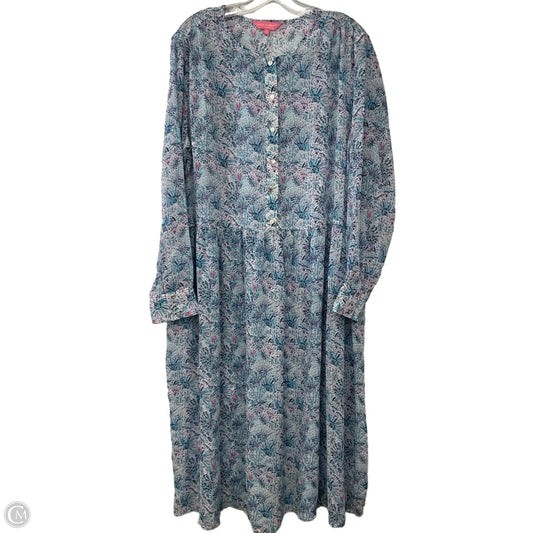Dress Casual Maxi By Simply Southern In Blue, Size: L
