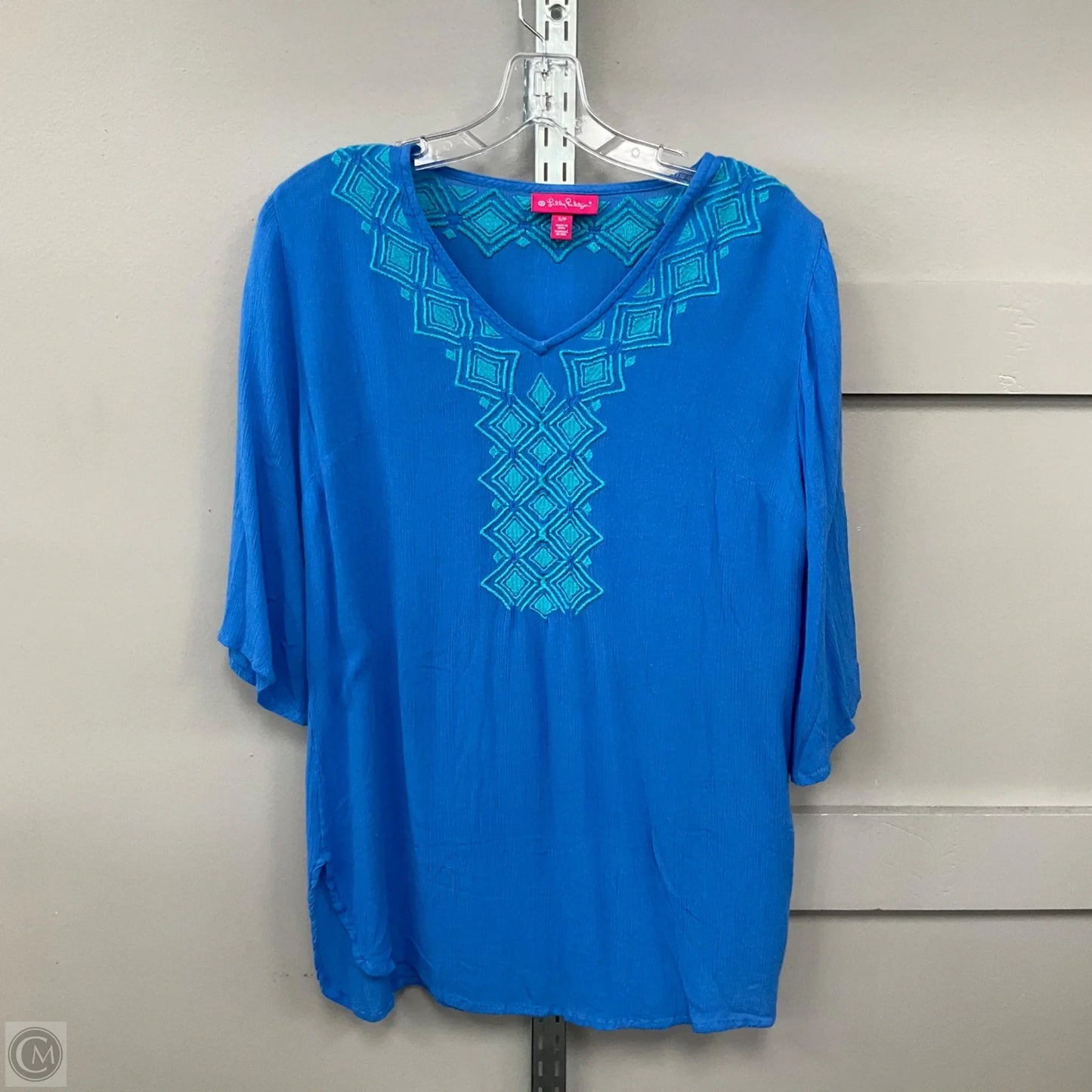 Top Long Sleeve By Lilly Pulitzer In Blue, Size: S
