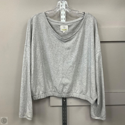 Top Long Sleeve By Aerie In Grey, Size: Xl