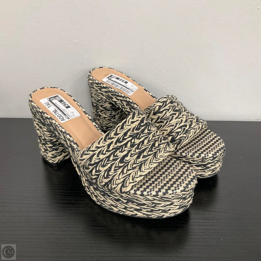 Sandals Heels Platform By Inc In Black & Brown, Size: 10