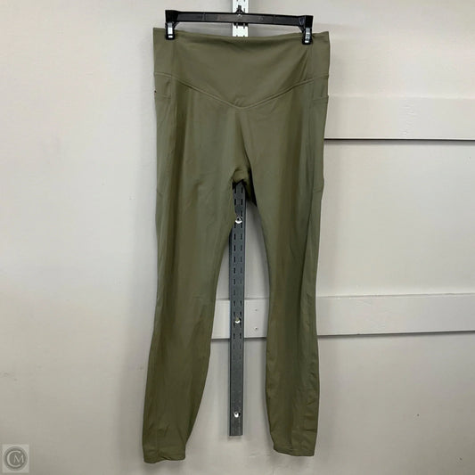 Athletic Leggings In Green, Size: M