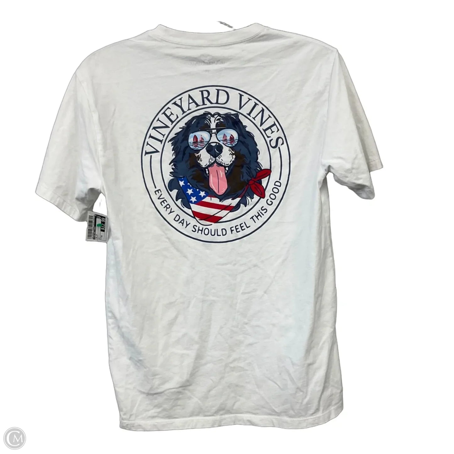 Top Short Sleeve By Vineyard Vines In White, Size: Xs