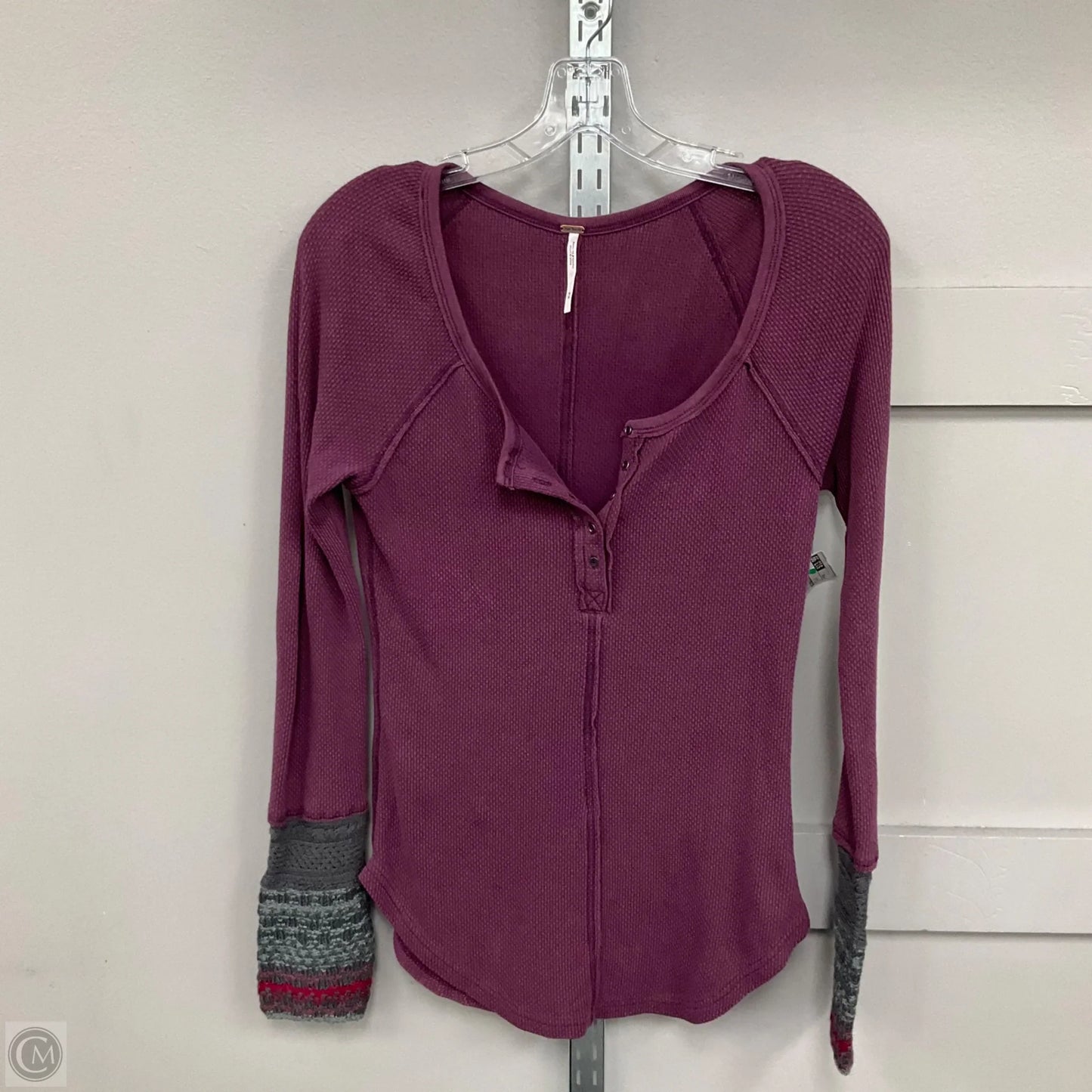 Top Long Sleeve By Free People In Purple, Size: M