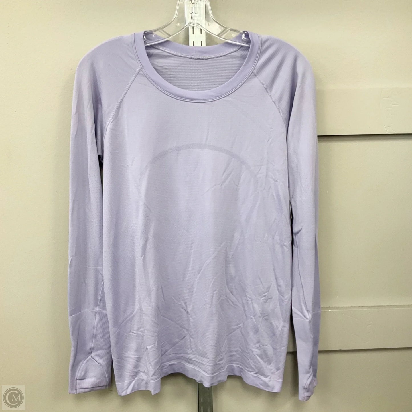 Athletic Top Long Sleeve Crewneck By Lululemon In Purple, Size: 10