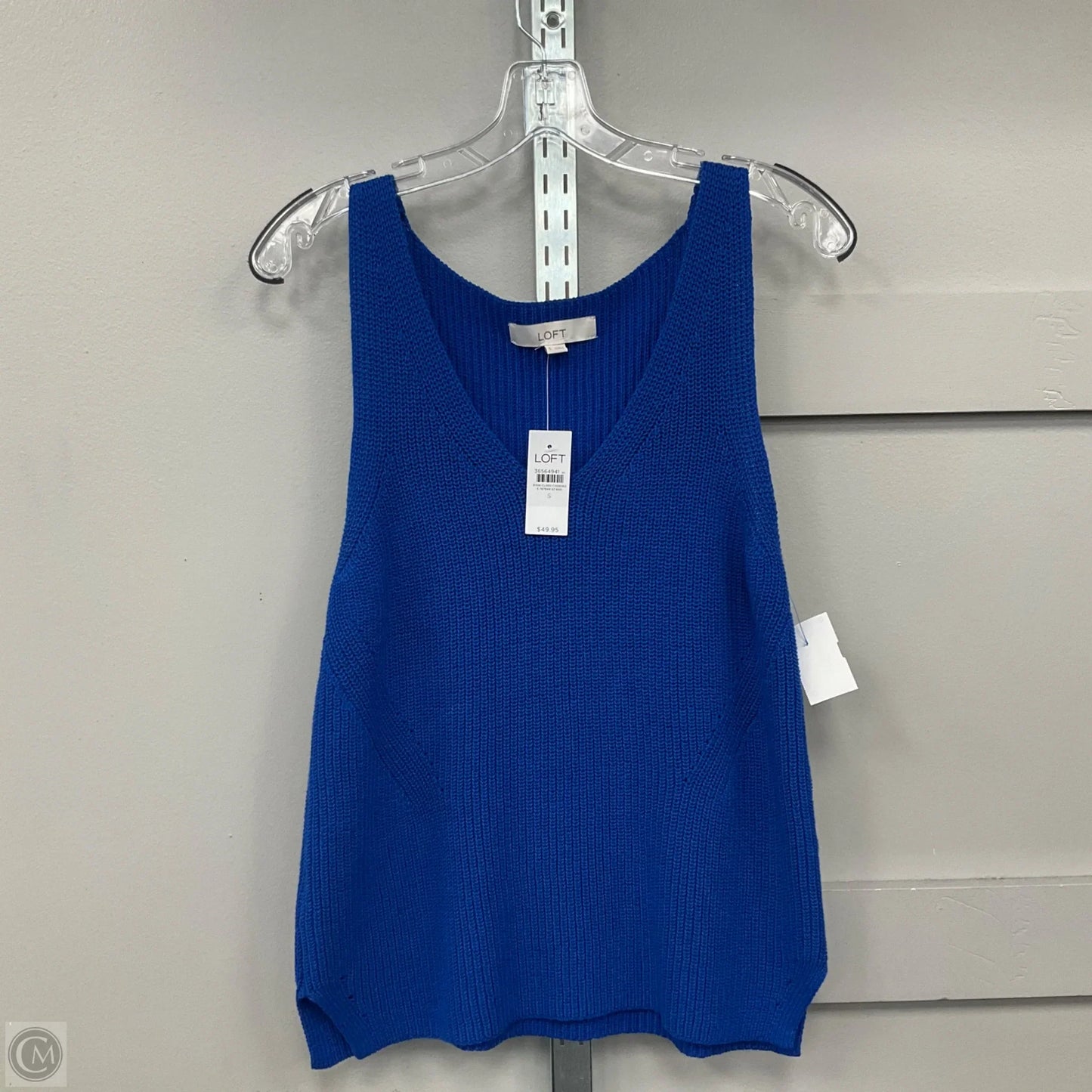 Top Sleeveless Basic By Loft In Blue, Size: S