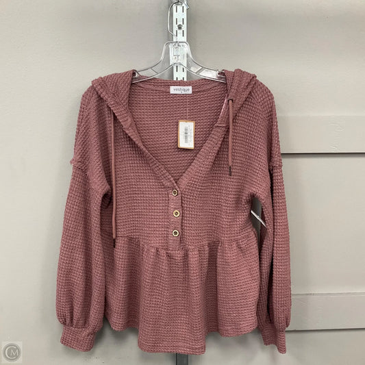 Top Long Sleeve By Vestique In Mauve, Size: S
