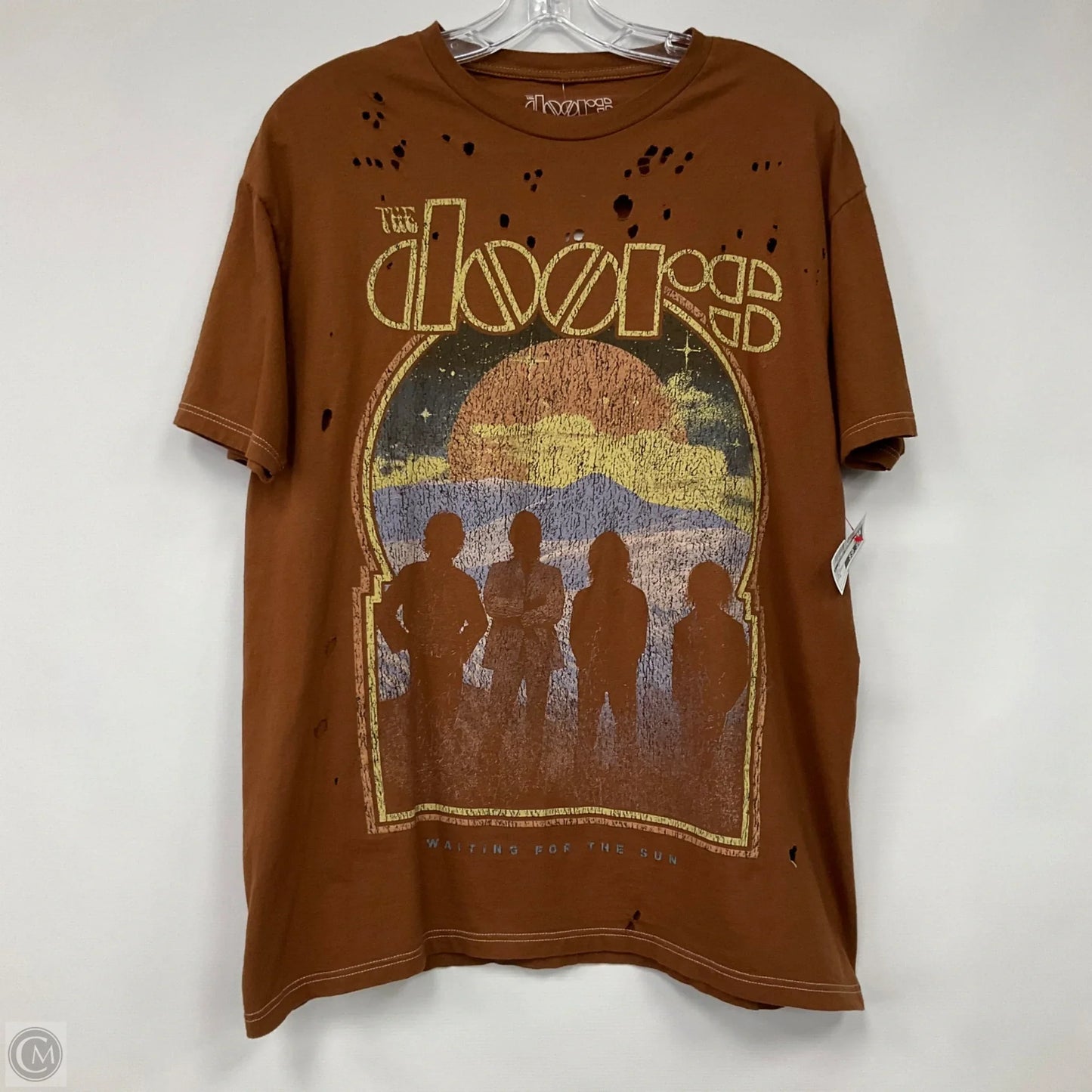 Top Short Sleeve In Brown, Size: S