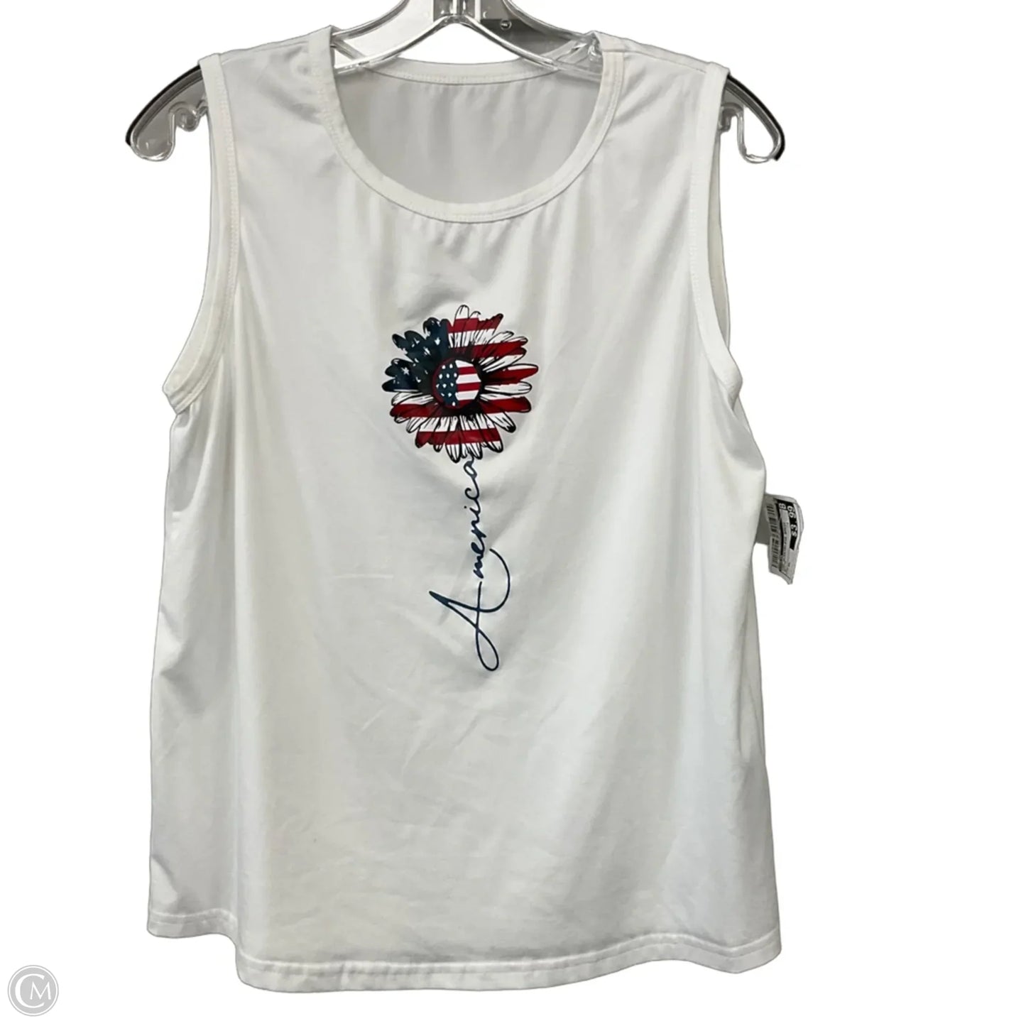 Top Sleeveless Basic By Shein In White, Size: Xl