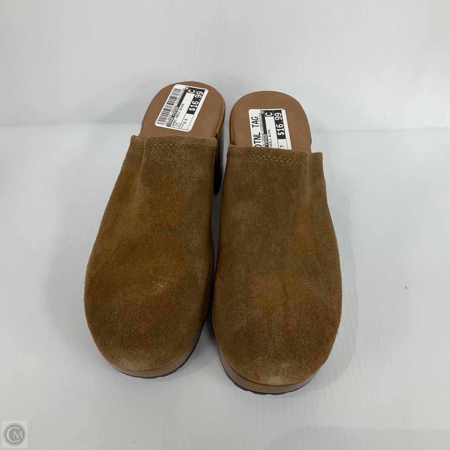 Shoes Heels Block By Crown Vintage In Tan, Size: 9.5