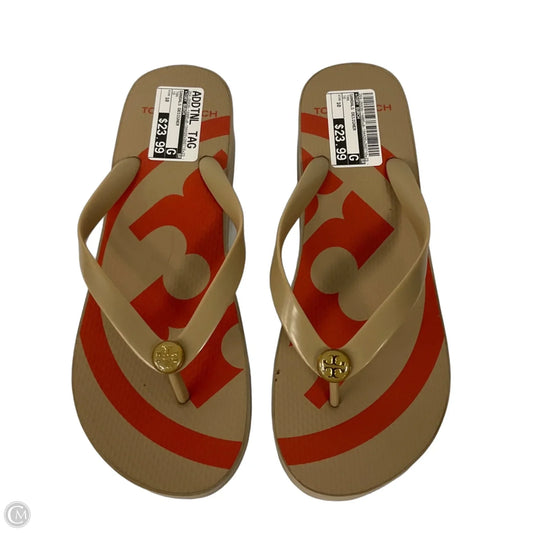 Sandals Designer By Tory Burch In Tan, Size: 10