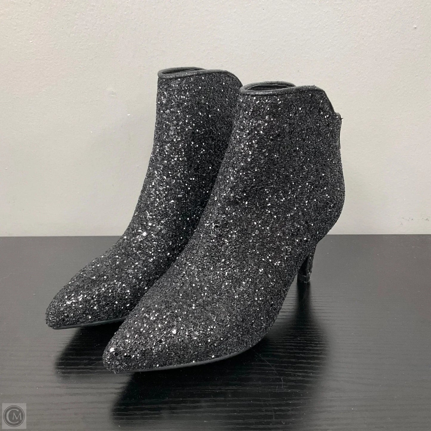 Boots Ankle Heels In Black, Size: 6