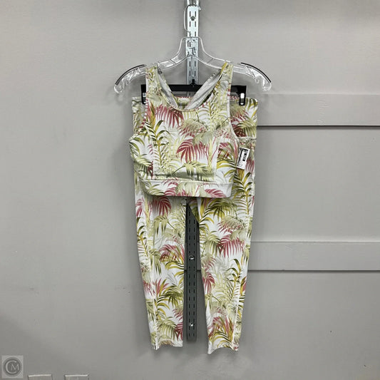 Athletic Pants 2pc By Mono B In Floral Print, Size: M