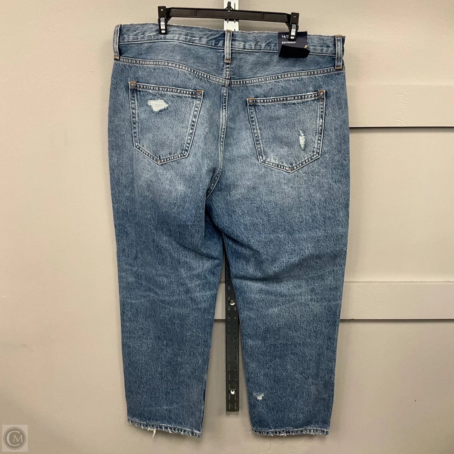 Jeans Boyfriend By Gap In Blue Denim, Size: 14