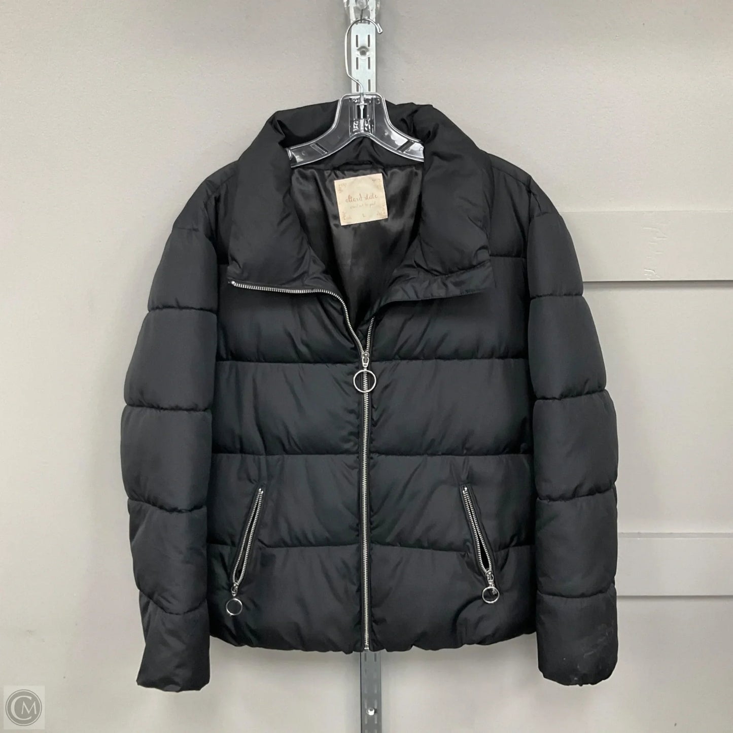 Coat Puffer & Quilted By Altard State In Black, Size: L