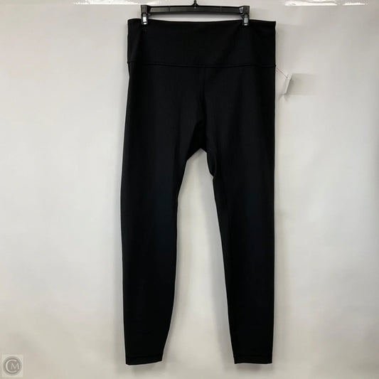 Athletic Leggings By Lululemon In Black, Size: 12