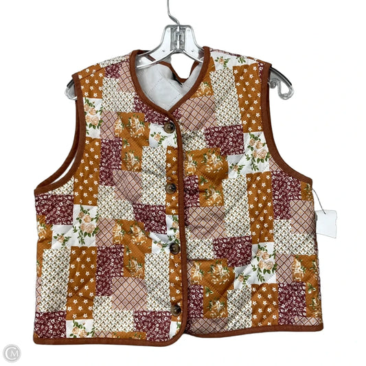 Vest Puffer & Quilted By Shein In Multi-colored, Size: L
