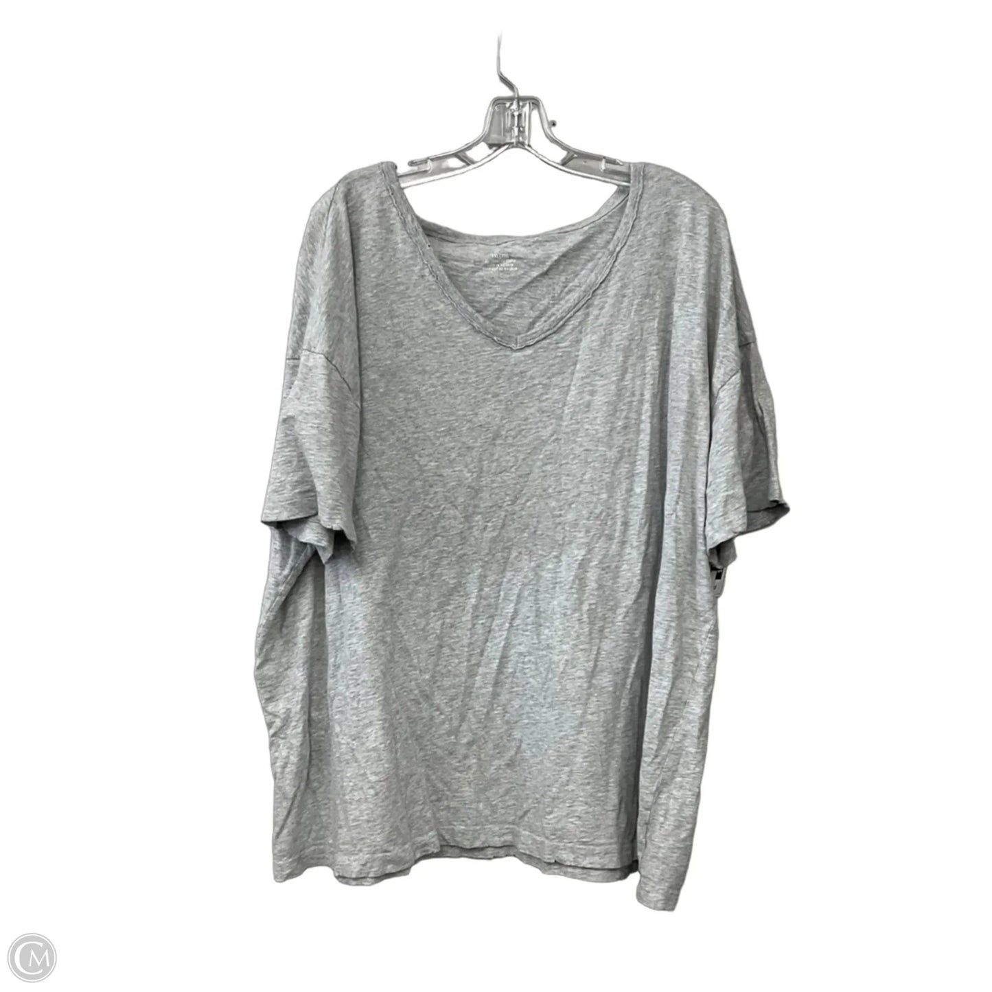 Top Short Sleeve Basic By Aerie In Grey, Size: Xxl