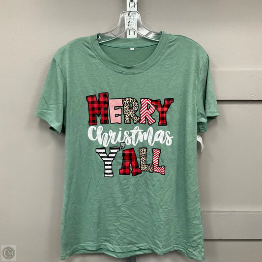 Top Short Sleeve By Clothes Mentor In Green, Size: M