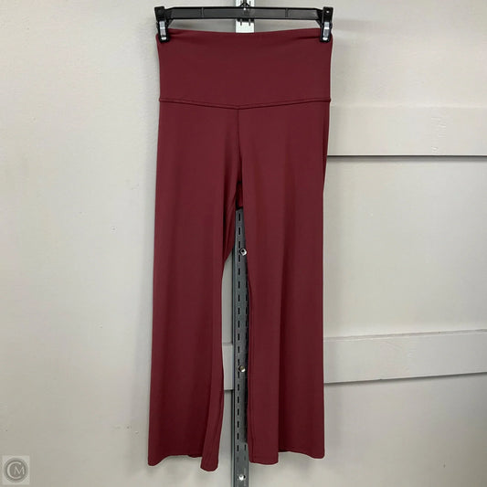 Cropped Athletic Leggings By Lululemon In Red, Size: 4