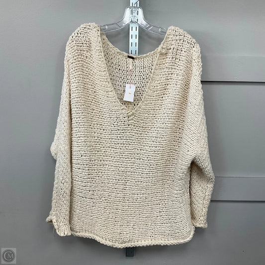 Sweater By Free People In Cream, Size: Xs
