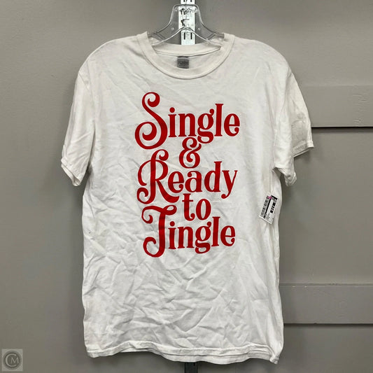 Top Short Sleeve By Cmc In White, Size: M