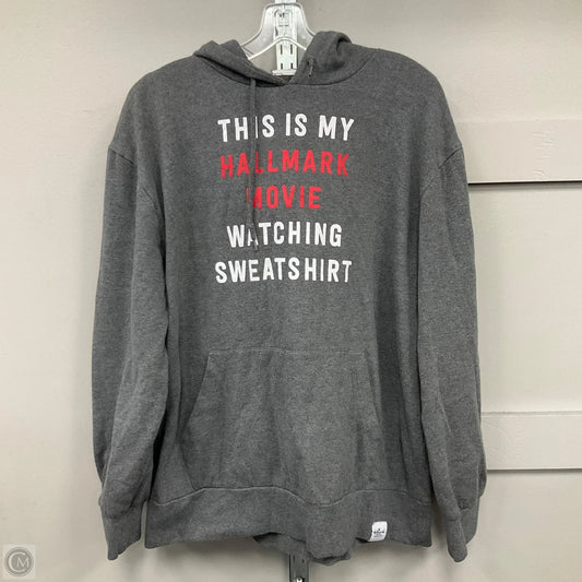 Sweatshirt Hoodie By Cmc In Grey, Size: Xl
