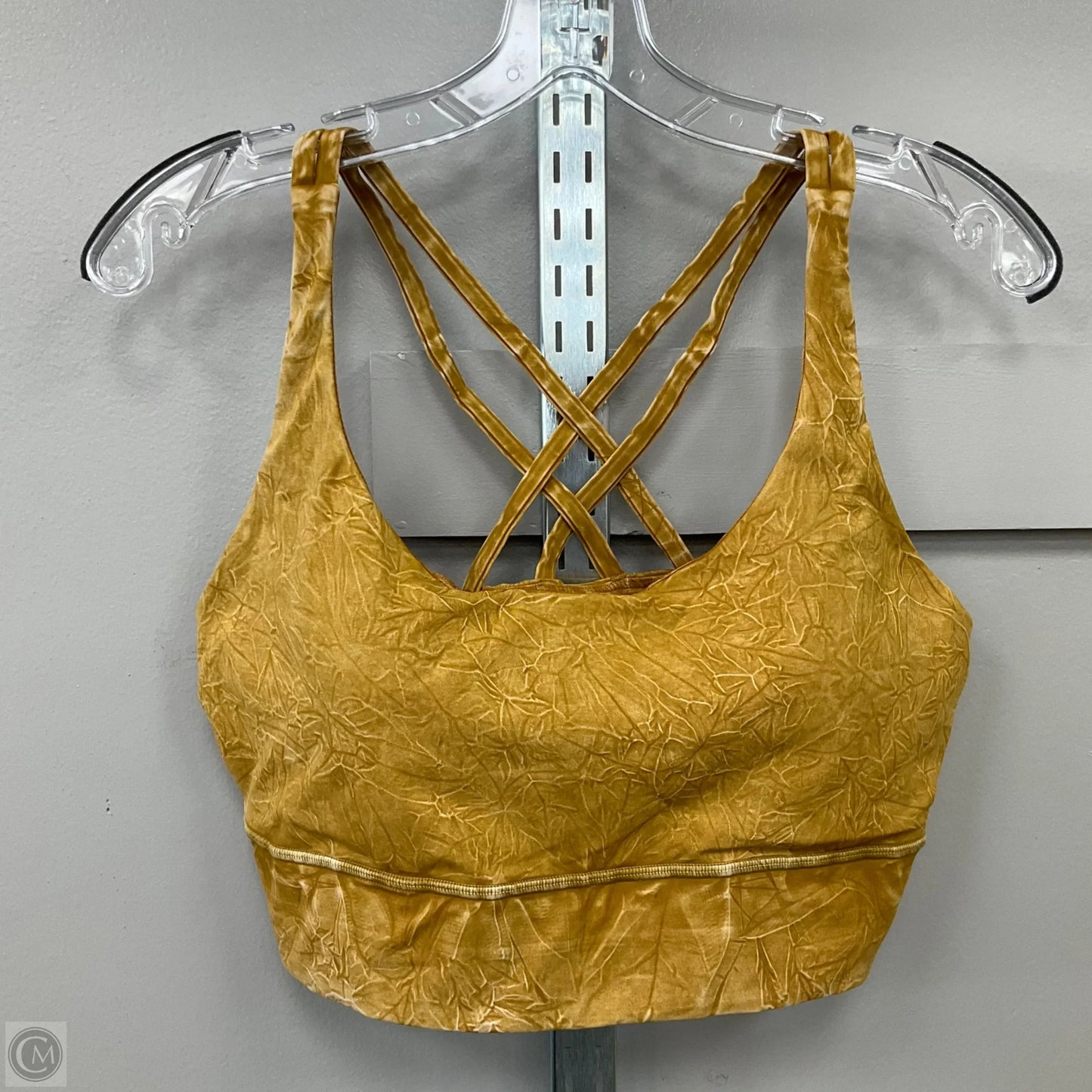 Athletic Bra By Lululemon In Yellow, Size: 14